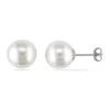 Promo 😍 9-10mm South Sea Cultured Pearl Stud Earrings in 14k White Gold by Belk & Co. 🔔