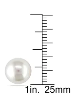 Promo 😍 9-10mm South Sea Cultured Pearl Stud Earrings in 14k White Gold by Belk & Co. 🔔 -DealsBelk & Co. Store Belk 12495