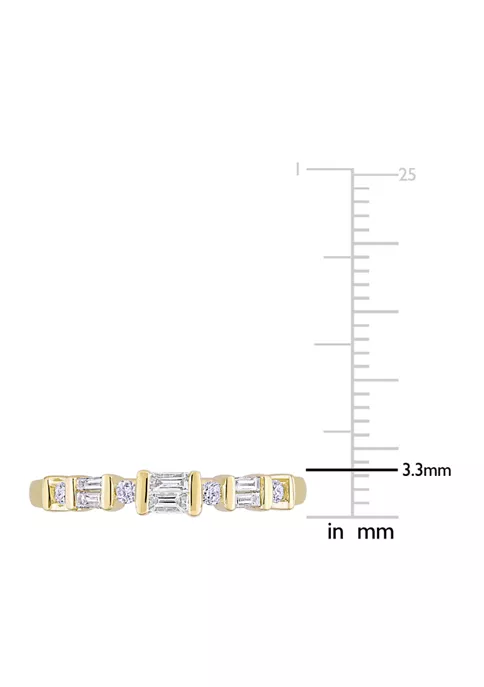 Brand new 🥰 1/4 ct. t.w. Diamond Anniversary Band in 10K Yellow Gold by Belk & Co. 🥰 5 Brand new 🥰 1/4 ct. t.w. Diamond Anniversary Band in 10K Yellow Gold by Belk & Co. 🥰 - Image 5