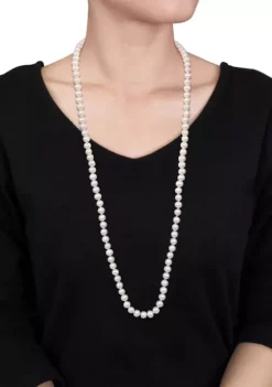 Cheapest 🌟 7.5-8MM Cultured Freshwater Pearl 36" Endless Strand Necklace by Belk & Co. 🛒 -DealsBelk & Co. Store Belk 12510