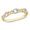 Brand new ✔️ Diamond Accent Link Ring in 10K Yellow Gold by Belk & Co. 👏