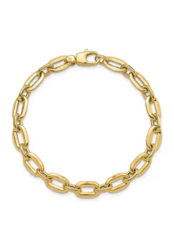 Best deal 🧨 14K Yellow Gold Polished Fancy Link Bracelet by Belk & Co. ✨ -DealsBelk & Co. Store Belk 12535