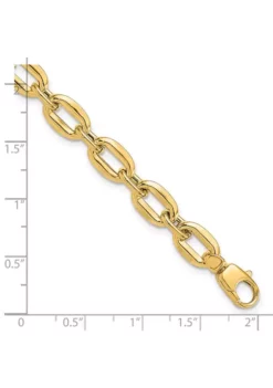 Best deal 🧨 14K Yellow Gold Polished Fancy Link Bracelet by Belk & Co. ✨ -DealsBelk & Co. Store Belk 12536