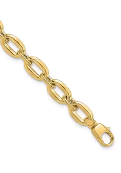 Best deal 🧨 14K Yellow Gold Polished Fancy Link Bracelet by Belk & Co. ✨ -DealsBelk & Co. Store Belk 12538
