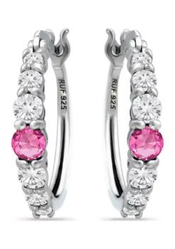 Budget ⭐ 5/8 ct. t.w. Created Pink Sapphires and 5/8 ct. t.w. Created White Sapphire Hoop Earrings in Sterling Silver by Belk & Co. 🔥 7 Budget ⭐ 5/8 ct. t.w. Created Pink Sapphires and 5/8 ct. t.w. Created White Sapphire Hoop Earrings in Sterling Silver by Belk & Co. 🔥 -DealsBelk & Co. Store Belk 12544
