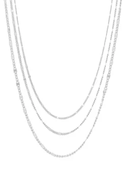 Flash Sale 🎁 Graduated Multistrands Links in Sterling Silver by Belk & Co. ❤️