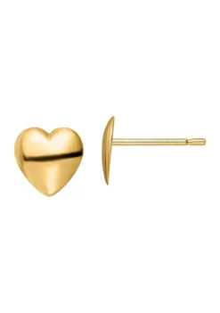 Budget 🌟 14K Yellow Gold Polished Heart Post Earrings by Belk & Co. 🌟 -DealsBelk & Co. Store Belk 12607