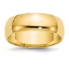 Outlet 💯 Women's 14K Yellow Gold 6 Millimeter Lightweight Half Round Band by Belk & Co. 💯