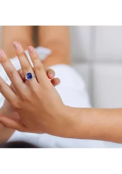 Best deal ⌛ Blue Sapphire Fashion Ring 14k White Gold by Belk & Co. 🎁 -DealsBelk & Co. Store Belk 12612