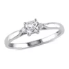 Wholesale 🥰 Lab Created 1/3 CT TGW Created White Sapphire and Diamond Accent Princess Cut Ring in Sterling Silver by Belk & Co. 🎉
