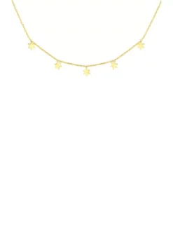 Budget ๐คฉ Dangling Star Necklace in 14k Yellow Gold by Belk & Co. โจ