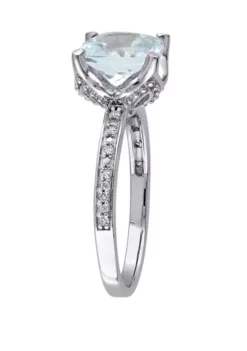 Best reviews of 😍 2.14 ct. t.w. Aquamarine and 1/10 ct. t.w. Diamond Accent Ring in 10K White Gold by Belk & Co. 😍 -DealsBelk & Co. Store Belk 12719