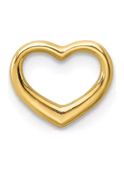 Discount 😉 14K Yellow Gold Polished Mini Floating Heart Slide by Belk & Co. 😍 -DealsBelk & Co. Store Belk 1272