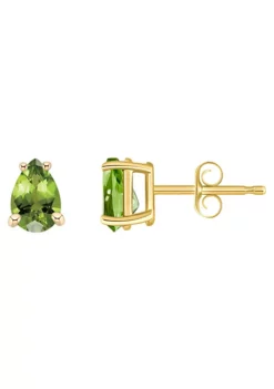 Wholesale 🔥 14K Gold 6x4 Pear Shape Peridot Earrings by Belk & Co. ✔️ -DealsBelk & Co. Store Belk 12745