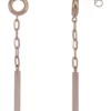 Flash Sale 😀 Tube Bar & Paperclip Chain Tube Topper Earrings in 10K Rose Gold by Belk & Co. 😍