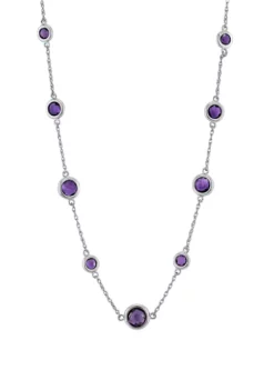 Cheapest 🥰 Amethyst Necklace in Sterling Silver by Belk & Co. 🔥 -DealsBelk & Co. Store Belk 12783