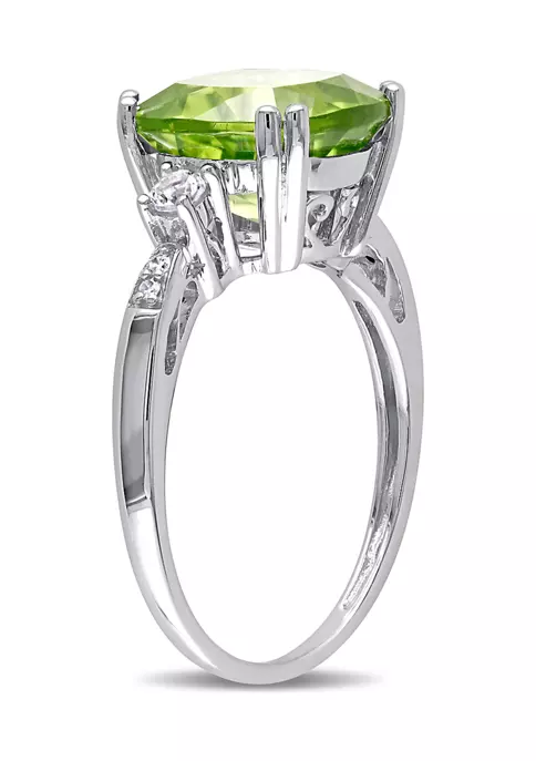 Coupon โ๏ธ Peridot And Created White Sapphire Ring With Diamonds In 10K White Gold by Belk & Co. ๐ฅ 2 Coupon โ๏ธ Peridot And Created White Sapphire Ring With Diamonds In 10K White Gold by Belk & Co. ๐ฅ - Image 2