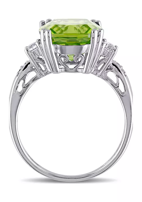 Coupon โ๏ธ Peridot And Created White Sapphire Ring With Diamonds In 10K White Gold by Belk & Co. ๐ฅ 3 Coupon โ๏ธ Peridot And Created White Sapphire Ring With Diamonds In 10K White Gold by Belk & Co. ๐ฅ - Image 3