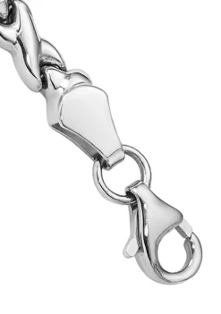 Hot Sale 👏 14K White Gold Polished Heart and X 7-inch Bracelet by Belk & Co. 🔔 -DealsBelk & Co. Store Belk 12802