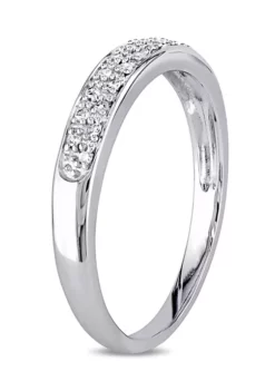 Promo 👍 1/10 ct. t.w. Diamond Anniversary Band in 10K White Gold by Belk & Co. 🌟 -DealsBelk & Co. Store Belk 12810