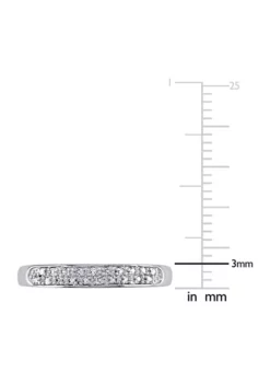Promo 👍 1/10 ct. t.w. Diamond Anniversary Band in 10K White Gold by Belk & Co. 🌟 -DealsBelk & Co. Store Belk 12811