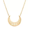 Wholesale 🧨 Cutout Half Moon Necklace in 10k Yellow Gold by Belk & Co. 🔥