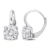Discount 🔔 3.2 ct. t.w. Created Moissanite Solitaire Drop Earrings in Sterling Silver by Belk & Co. ⭐