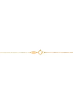 Cheap ✨ Heart with Bead Rolo Chain in 10K Yelow Gold Necklace by Belk & Co. 🎉 -DealsBelk & Co. Store Belk 12860
