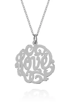 Wholesale 🎉 Sterling Silver Love Monogram Pendant by Belk & Co. ❤️