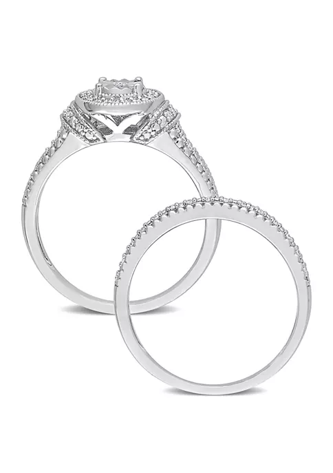 Best reviews of โญ 1/4 CT TW Diamond Oval Bridal Ring Set in Sterling Silver by Belk & Co. ๐ 2 Best reviews of โญ 1/4 CT TW Diamond Oval Bridal Ring Set in Sterling Silver by Belk & Co. ๐ - Image 2