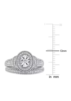 Best reviews of โญ 1/4 CT TW Diamond Oval Bridal Ring Set in Sterling Silver by Belk & Co. ๐ 9 Best reviews of โญ 1/4 CT TW Diamond Oval Bridal Ring Set in Sterling Silver by Belk & Co. ๐ -DealsBelk & Co. Store Belk 12921