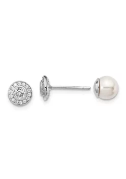 Budget ๐งจ Sterling Silver Rhodium-plated MOP and Cubic Zirconia Reversible Post Earrings by Belk & Co. ๐ 11 Budget ๐งจ Sterling Silver Rhodium-plated MOP and Cubic Zirconia Reversible Post Earrings by Belk & Co. ๐ -DealsBelk & Co. Store Belk 12940