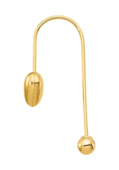 Discount 👏 14K Yellow Gold Puffed Heart with Screw End Threader Earrings by Belk & Co. ❤️ -DealsBelk & Co. Store Belk 12976