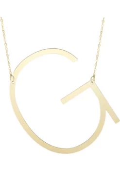 New 🌟 14 Karat Yellow Gold Initial-G Necklace by Belk & Co. 🌟
