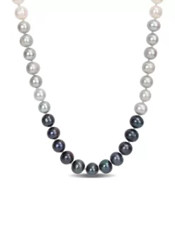 Outlet ❤️ 7.5-8MM Multi-Colored Freshwater Cultured Pearl Strand Necklace by Belk & Co. 😉