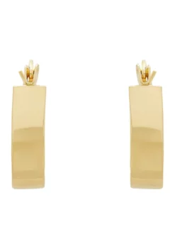 New 🛒 14k Yellow Gold Band Hoop Earrings by Belk & Co. ⭐ -DealsBelk & Co. Store Belk 1302