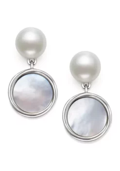 Cheapest ✔️ Mother of Pearl & Freshwater Pearl Earrings by Belk & Co. ⭐ -DealsBelk & Co. Store Belk 13055