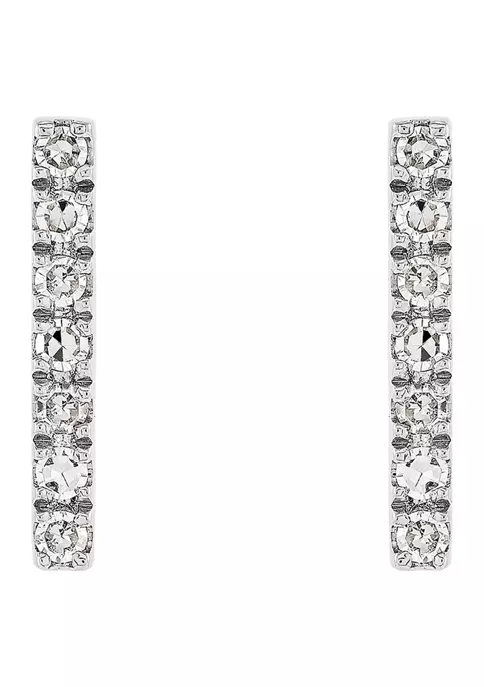 Best Pirce 🔥 1/5 ct. t.w. Diamond Pendant and Earring Set in Sterling Silver by Belk & Co. 🥰 2 Best Pirce 🔥 1/5 ct. t.w. Diamond Pendant and Earring Set in Sterling Silver by Belk & Co. 🥰 - Image 2