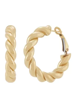 Best reviews of 😀 20 Millimeter ID Twist Tube Hoop Earring in Sterling Silver by Belk & Co. 🔔 -DealsBelk & Co. Store Belk 13074