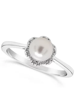 Best deal 🎉 Sterling Silver 6mm Round Pearl Ring by Belk & Co. 🎁
