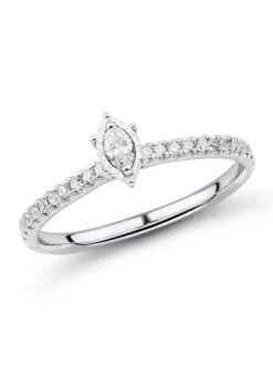 Cheapest 💯 1/4 ct. t.w. Marquise Diamond Engagement Ring in 10k White Gold by Belk & Co. ❤️ -DealsBelk & Co. Store Belk 13129