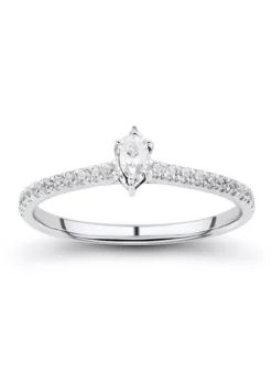 Cheapest 💯 1/4 ct. t.w. Marquise Diamond Engagement Ring in 10k White Gold by Belk & Co. ❤️ -DealsBelk & Co. Store Belk 13131