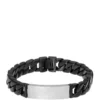 Best Pirce 🔔 Stainless Steel ID Bracelet with Black Ion Plating by Belk & Co. 👏