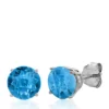 Coupon ⭐ 10k White Gold London Blue Topaz Stud Earrings by Belk & Co. 👏