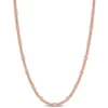 Wholesale 😀 Double Curb Link Chain Necklace in 18k Rose Gold Plated Sterling Silver, 20" by Belk & Co. 😍