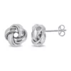 Best Sale ✔️ Love Knot Stud Earrings in 10k White Gold by Belk & Co. 🔥