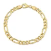Buy 🛒 18k Yellow Gold Plated Sterling Silver 5.5mm Figaro Chain Bracelet, 7.5" by Belk & Co. ⌛