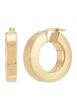 Buy 🤩 Square Tube Bold Hoop Earring in Sterling Silver by Belk & Co. 🌟 -DealsBelk & Co. Store Belk 13199
