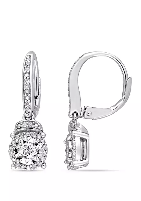 Coupon ๐ 1/3 ct. t.w. Diamond Drop Earrings in Sterling Silver by Belk & Co. โค๏ธ 3 Coupon ๐ 1/3 ct. t.w. Diamond Drop Earrings in Sterling Silver by Belk & Co. โค๏ธ - Image 3