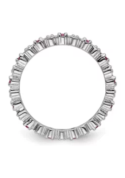 Best reviews of 😉 Lab Created 1/4 ct. t.w. Created Ruby and 0.04 ct. t.w. Diamond Stackable Expressions Ring in Sterling Silver by Belk & Co. ⌛ -DealsBelk & Co. Store Belk 13232